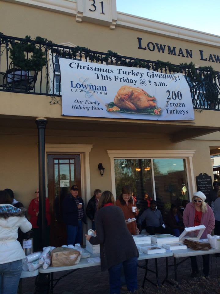 Lowman Law Firm 200 Turkey Giveaway