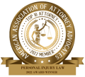 Top 10 Personal Injury Law Attorney Badge