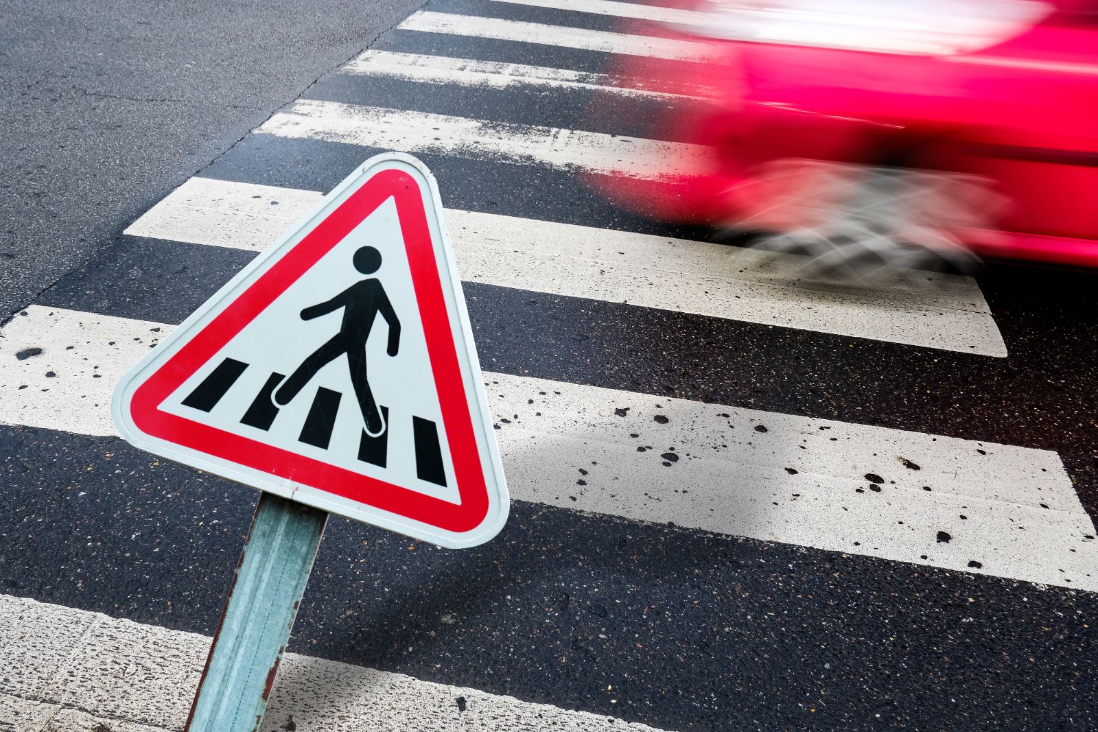 Pedestrian%20Accidents%20By%20the%20Numbers A car speeding through a crosswalk