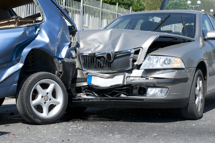 Two cars crashed Two cars crashed. Close up image