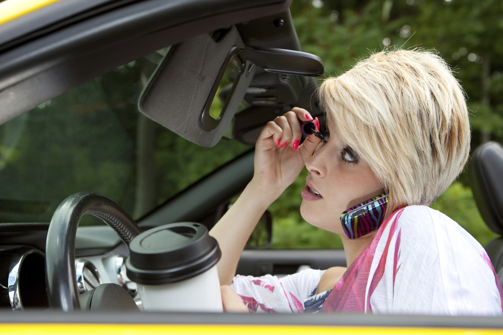 Barbie distracted while driving Barbie distracted while driving