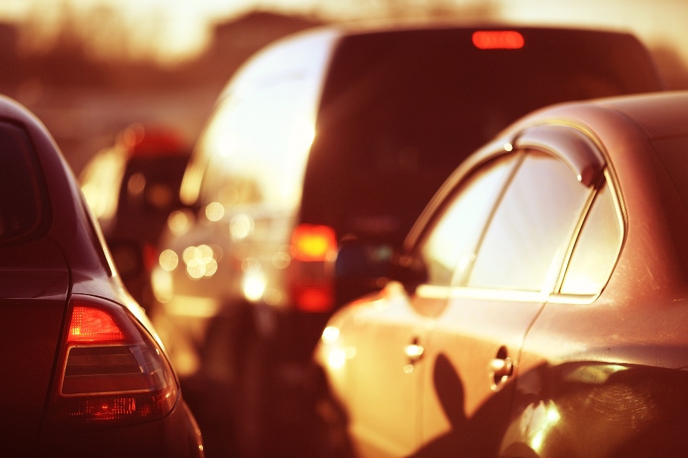 Sunset traffic