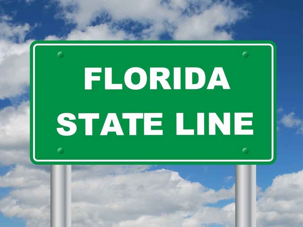 welcome to florida sign