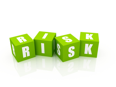 Risk Blocks isolated on white