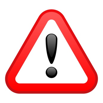 Warning Red Triangular Sign Warning Red Triangular Sign