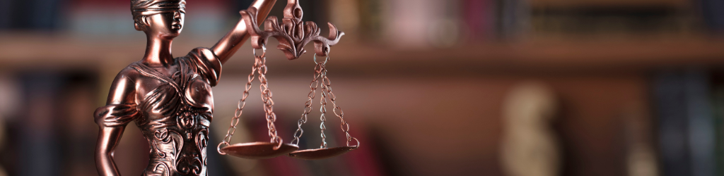 The scales of justice.